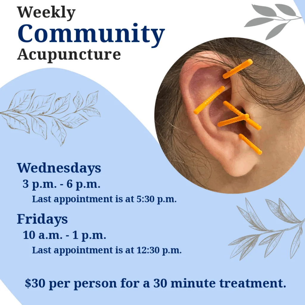 Community Acupuncture flyer